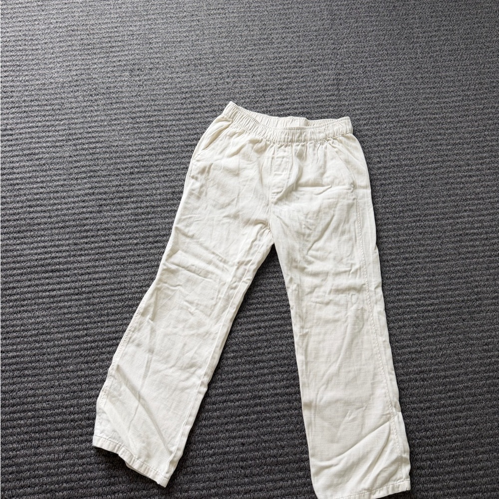 Zara Cream Wide-Leg Pants